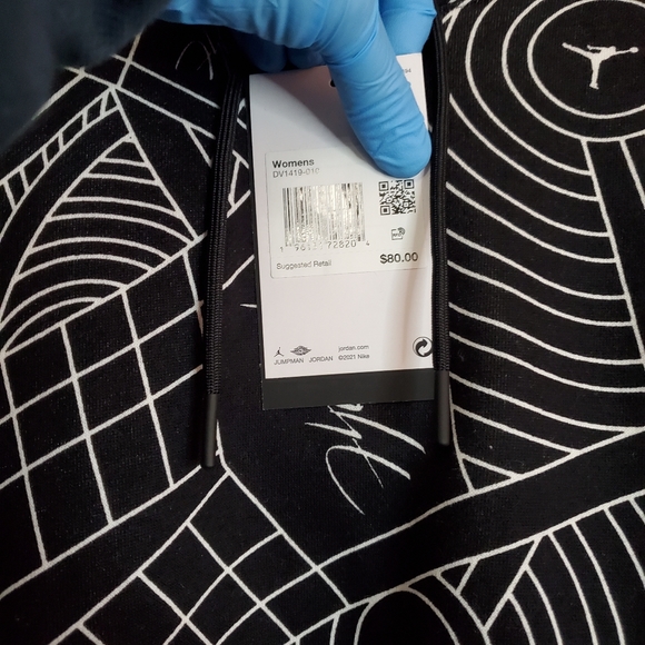 Nike Jordan Womens Plus Size Brooklyn Pullover Hoodie - Picture 8 of 9